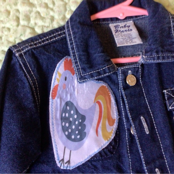 Denim upcycled jacket - Picture 3 of 6